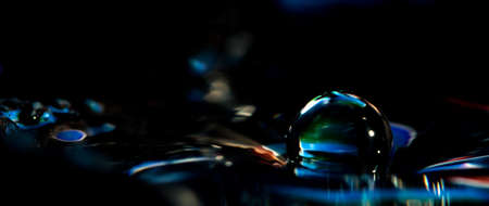 colorful abstract water drop creations.の写真素材