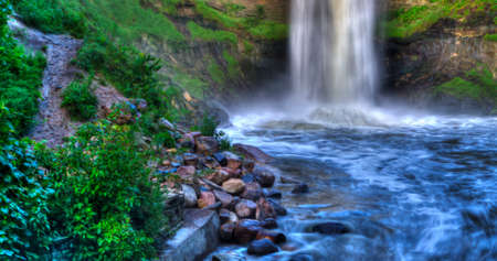 River and waterfall