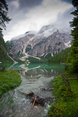 Lago di Braiesの写真素材