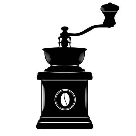 Coffee grinder in black and white のイラスト素材