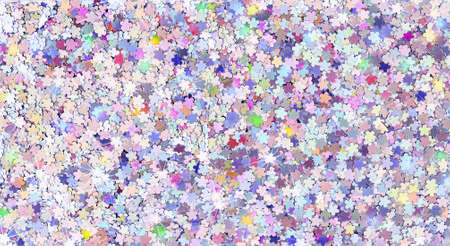 Real shiny flower shape shaped sparkles textured backgroundの写真素材