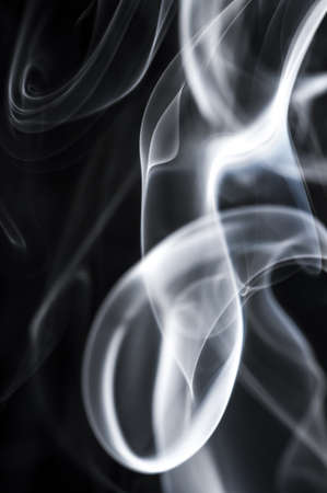 Abstract smoke isolated on blackの写真素材
