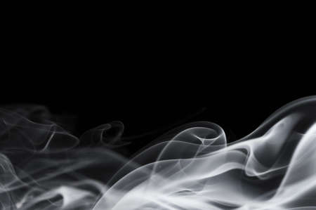 Abstract smoke isolated on blackの写真素材