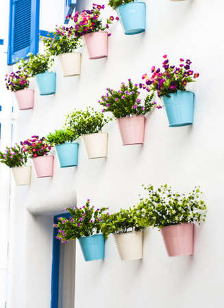 colored details of Greece