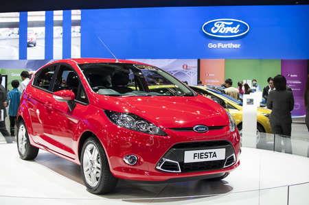 NONTABURI,THAILAND- APRIL, 3:Ford Fiesta on display at the 34th Bangkok International Motor...