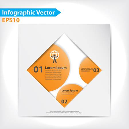 Colorful vector design for workflow layout, diagram, number options, web design, infographics のイラスト素材