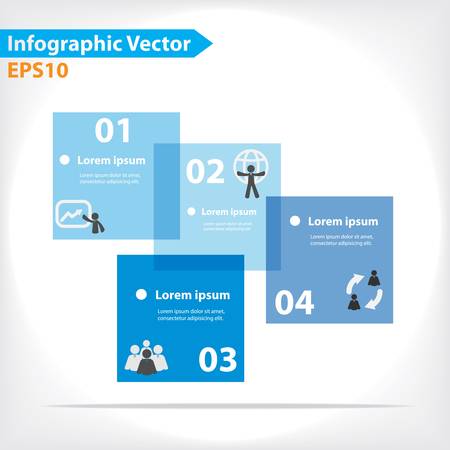 Colorful vector design for workflow layout, diagram, number options, web design, infographics のイラスト素材