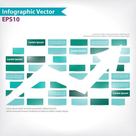 Colorful vector design for workflow layout, diagram, number options, web design, infographics のイラスト素材