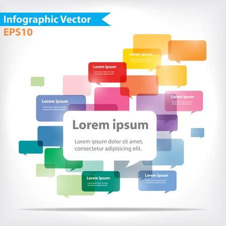 Colorful vector design for workflow layout, diagram, number options, web design, infographics のイラスト素材