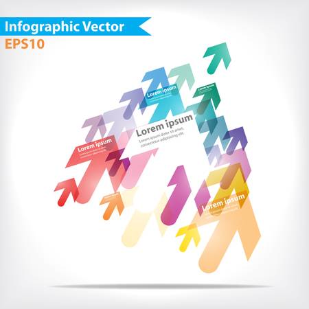 Colorful vector design for workflow layout, diagram, number options, web design, infographics のイラスト素材