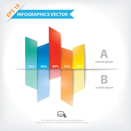 Colorful vector design for workflow layout, diagram, number options, web design, infographics, etc のイラスト素材