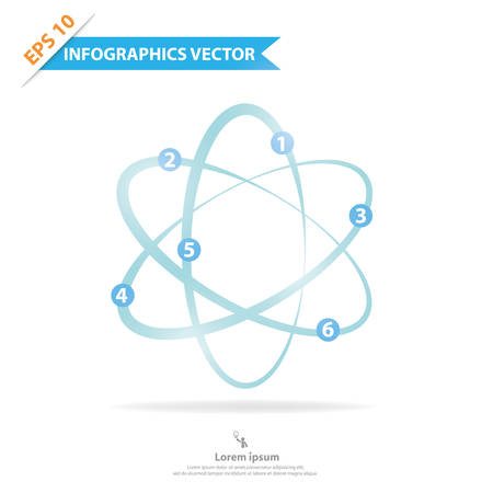 Colorful vector design for workflow layout, diagram, number options, web design, presentation template, infographics のイラスト素材