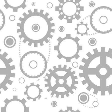 Seamless gear vector design pattern.のイラスト素材
