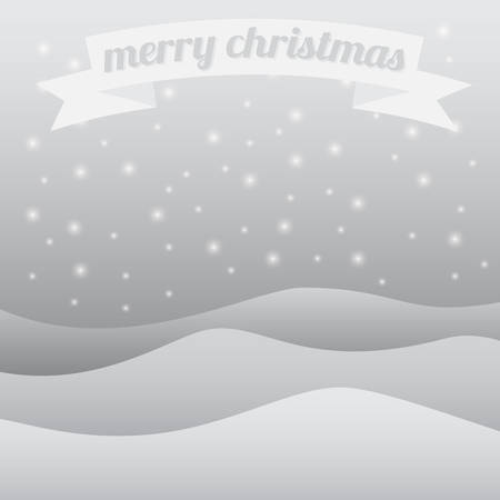 Merry Christmas Landscape. Vector designのイラスト素材