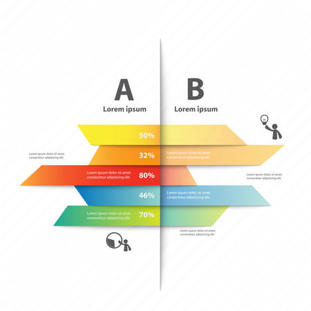 Colorful vector design for workflow layout, diagram, number options, web design, presentation template, infographics.のイラスト素材