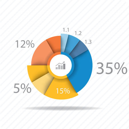 Colorful vector design for workflow layout, diagram, number options, web design, presentation template, infographics.のイラスト素材