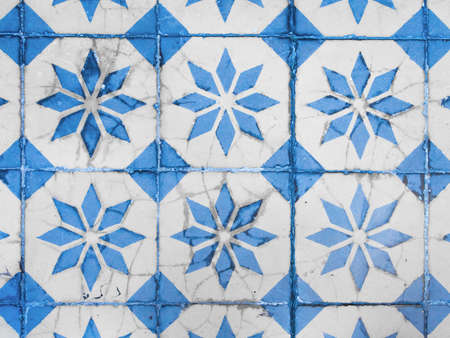 Detail of Chino Portuguese old tiles.の写真素材
