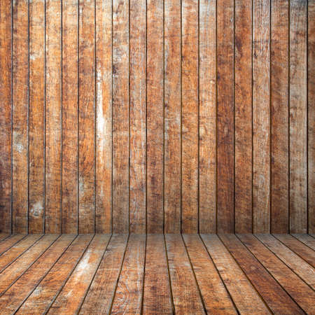 Wood room background.の写真素材
