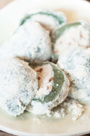 Korean rice cake dessert , Injeolmi .の写真素材