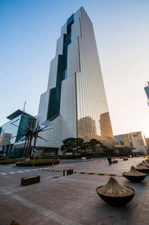 Seoul, South Korea - March 02, 2015 : South Korea World Trade Center. The 54-story building Trade...