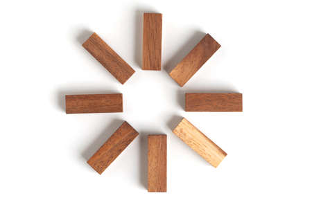 Abstract wood block toy.