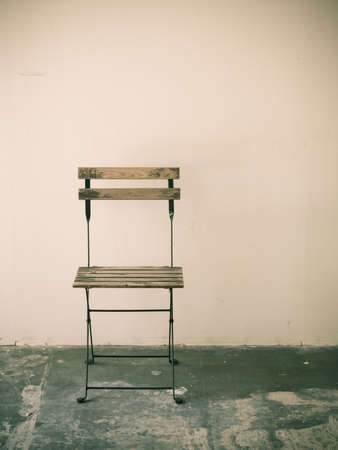 Old chair in room retro image processed.の写真素材