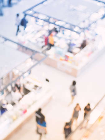 Shopping mall blurred background