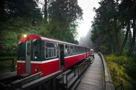 Alishan forest train railway is famous for tourist attraction.のeditorial素材