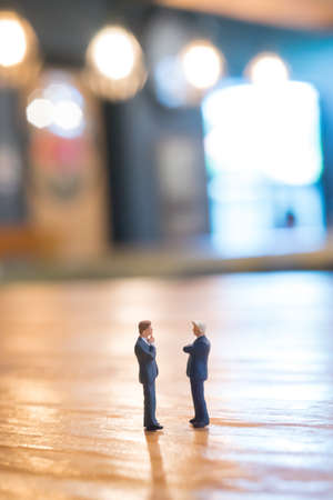 Business partner concept. Businessmen talking togather in cafeの写真素材