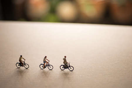 Friends are on fun bike tripの写真素材