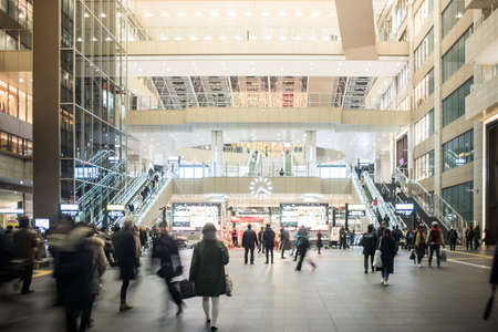 Osaka, Japan - February 11, 2017 : The Osaka Station is the the biggest transit hub in Western Japan.のeditorial素材