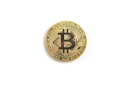 Golden Bitcoin Cryptocurrencyのeditorial素材