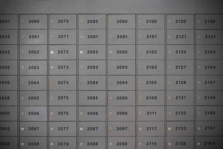 Locker or letterbox backgroundの写真素材