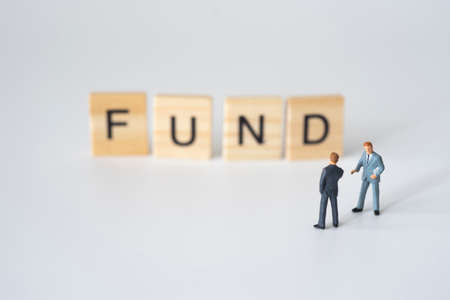 Businessmen talking about fund investing. Business concept of investment.の写真素材