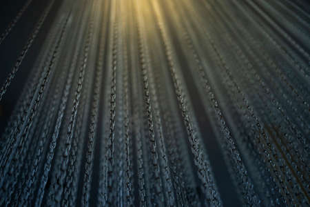 Iron chain backgroundの写真素材