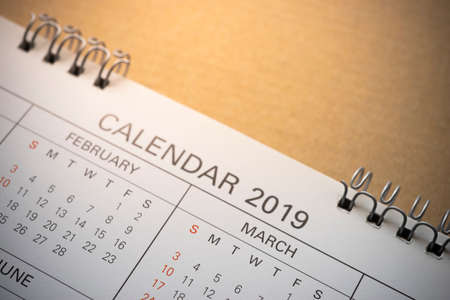 2019 Calendar cropped.の写真素材