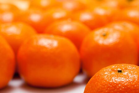 Background of many orange mandarin 
