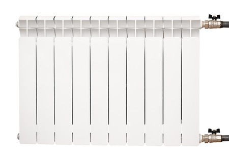 radiator isolated over white backgroundの写真素材