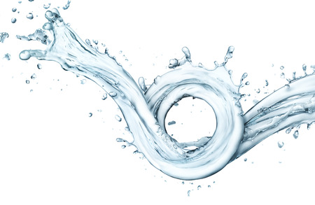 blue water splashの写真素材