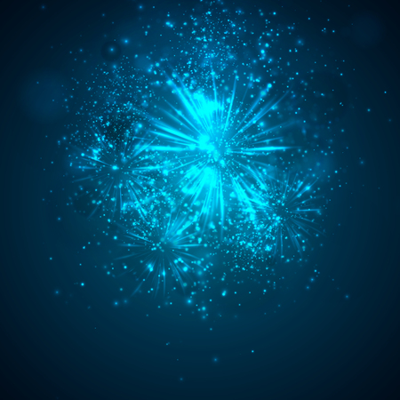 a bright blue colored energy stream swirling against a dark background. vector abstract conceptのイラスト素材