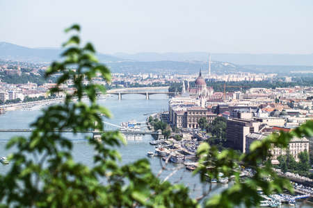 Budapest. Hungary. View of the city by the river Danubeの写真素材