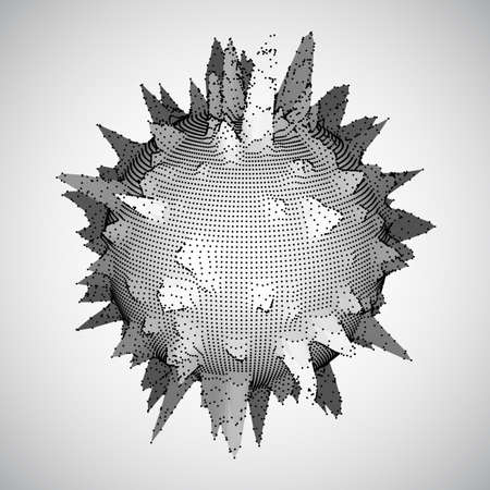 vector abstract star on background, points and dotsのイラスト素材