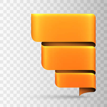 Vector template. Design of colored ribbonsのイラスト素材