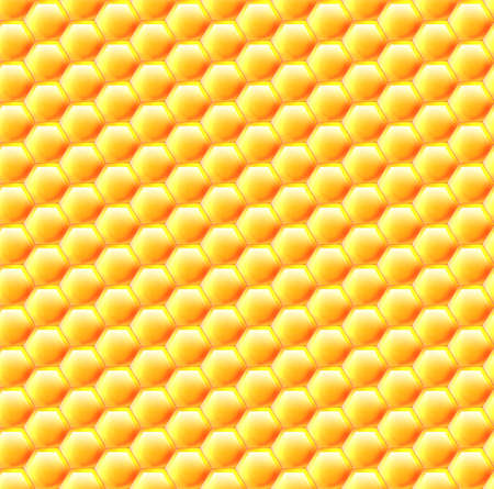 Seamless background of hexagonal honeycombs. Vector patternのイラスト素材