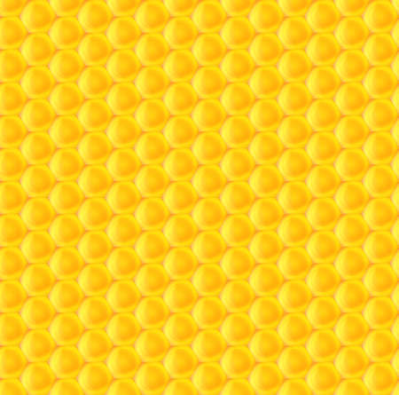 Seamless background of hexagonal honeycombs. Vector patternのイラスト素材