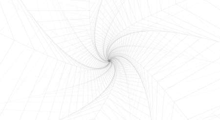 Abstract 3d vector background. space flashes, tunnel and whirlwinds.のイラスト素材