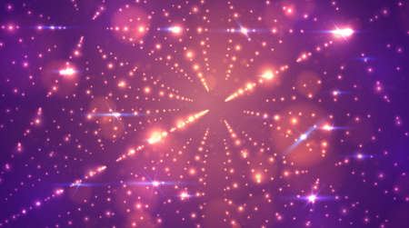 Bright vector infinity background with flashes of stars.