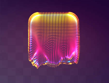 Vector abstract form. bright colors and highlights. neon rainbow.