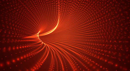Abstract 3d vector background. space flashes, tunnel and whirlwinds.