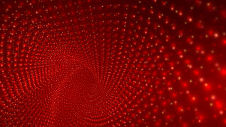 abstract vector background, bright infinite tunnel of glowing segments.のイラスト素材
